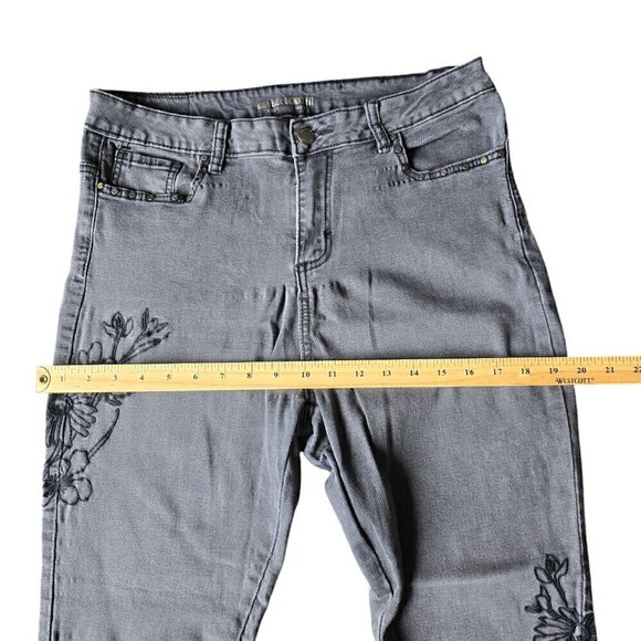 Streetwear society Women’s Jeans size 13 Embroidered High rise Skinny denim - Picture 6 of 12